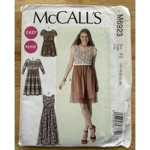 McCall's Easy‎ Pattern M6923 Romper & Dresses Size 16-24 Uncut FF